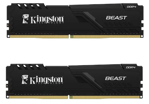 Kingston 16GB 3200MT/s DDR4 CL16 DIMM (Kit of 2) Beast Black Turkey resmi