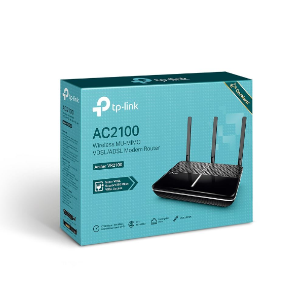 AC2100 Wireless MU-MIMO VDSL/ADSL Modem Router resmi