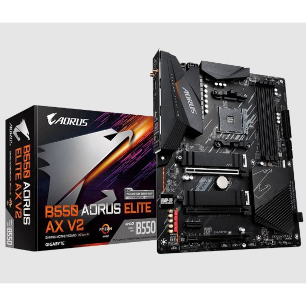 B550 AORUS ELITE AX V2 4733MHz OC DDR4 AM4 M.2 HDMI DP ATX Anakart resmi