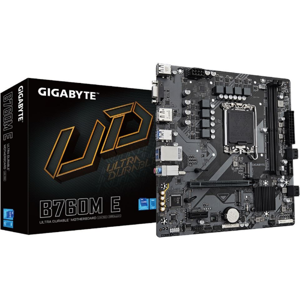 B760M-E 7200MHz OC DDR5 LGA1700 M.2 HDMI DisplayPort MicroATX Anakart resmi