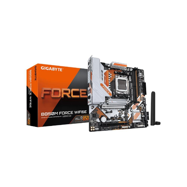 B850M-FORCE-WF6E 9600MHz OC DDR5 AM5 M.2 HDMI DP Micro-ATX Anakart resmi