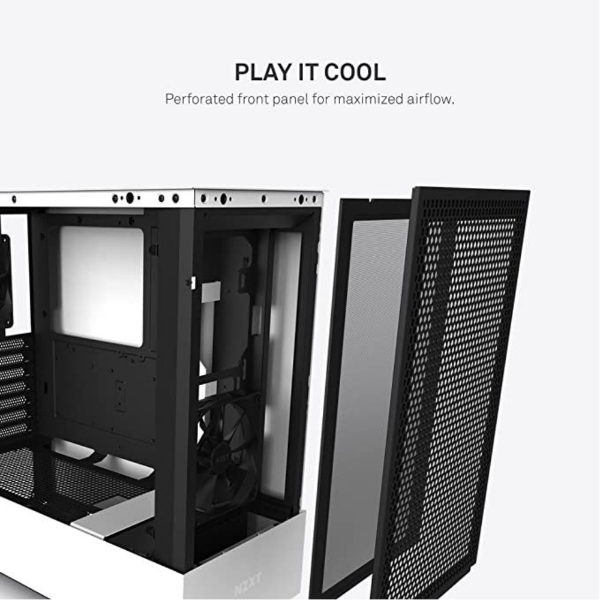 H5 Flow Beyaz ATX Mid Tower Kasa resmi