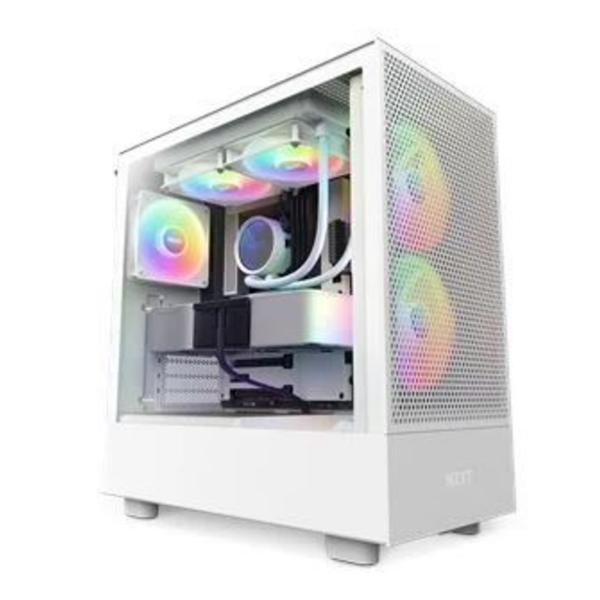 H5 Flow RGB Beyaz ATX Mid Tower Kasa resmi
