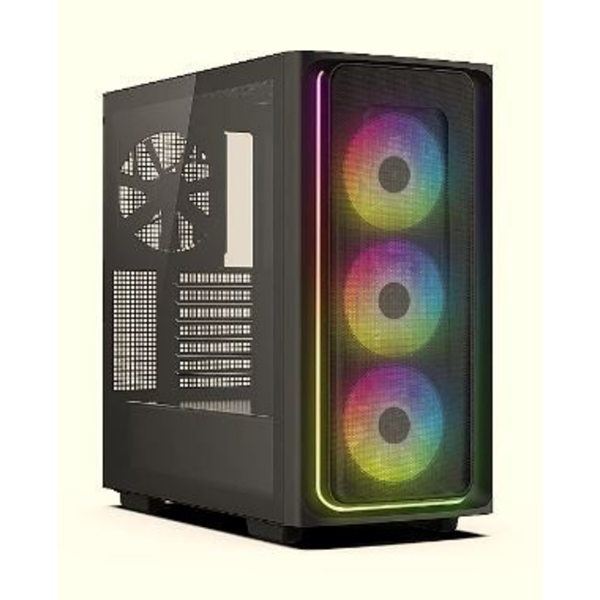 4 Fanlı Mesh ARGB ATX Mid Tower Siyah Kasa Dahili 750W 80+ PSU resmi