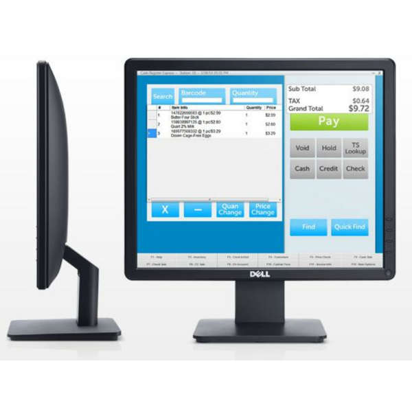 17'' 1280x1024 5ms 60Hz VGA DP Pivot Siyah LED Monitör resmi