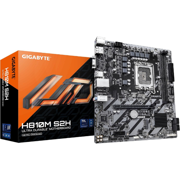 H810M-S2H 6400MHz OC DDR5 LGA1851 M.2 HDMI DisplayPort MicroATX Anakart resmi