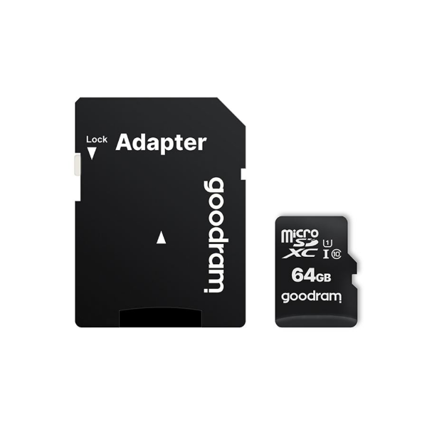 64GB MICRO CARD cl 10 UHS I + adapter resmi