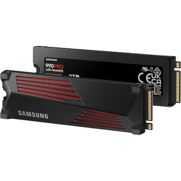 SSD M.2 2TB 990 PRO Heatsink PCIe 4.0 NVMe 7450/6900 MB/s resmi