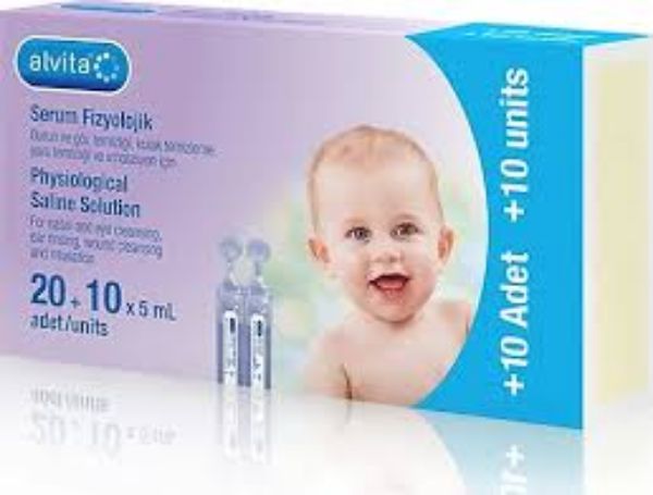 Alvita Serum Fizyolojik 5 ml x 20+10 Adet