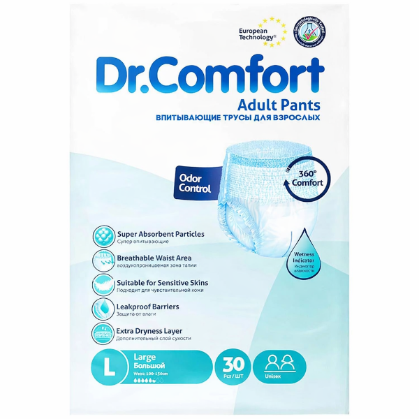 Dr. Comfort Emici Külot Bez Large 30'lu