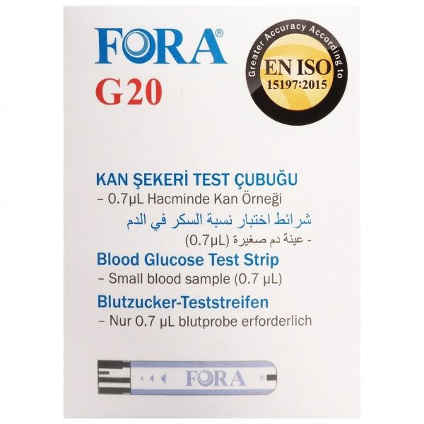 Fora G20 Kan Şekeri Test Stripi 50'li - Medulasız