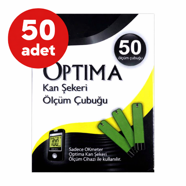Okmeter Optima Strip 50'li - 50 Adet + Okmeter Kan Şekeri Ölçüm Cihazı 5 Adet