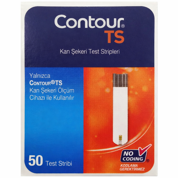 Contour TS Kan Şekeri Test Stripi 50'li