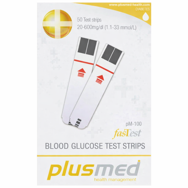 Plusmed Fasttest Şeker Ölçüm Stripi 50'li